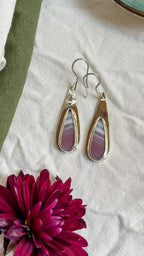 Aretes de plata con Ágata Botswana