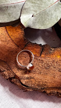 Anillo de plata con Citrino