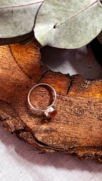 Anillo de plata con Citrino