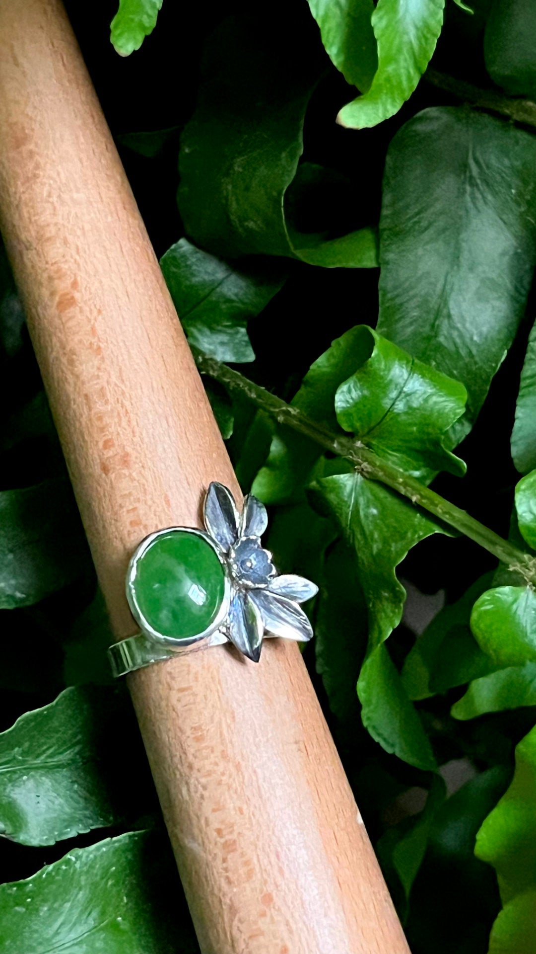 Anillo de nefrita "Fruto"