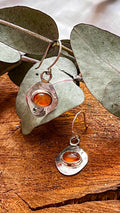 Aretes de plata con Cornalina