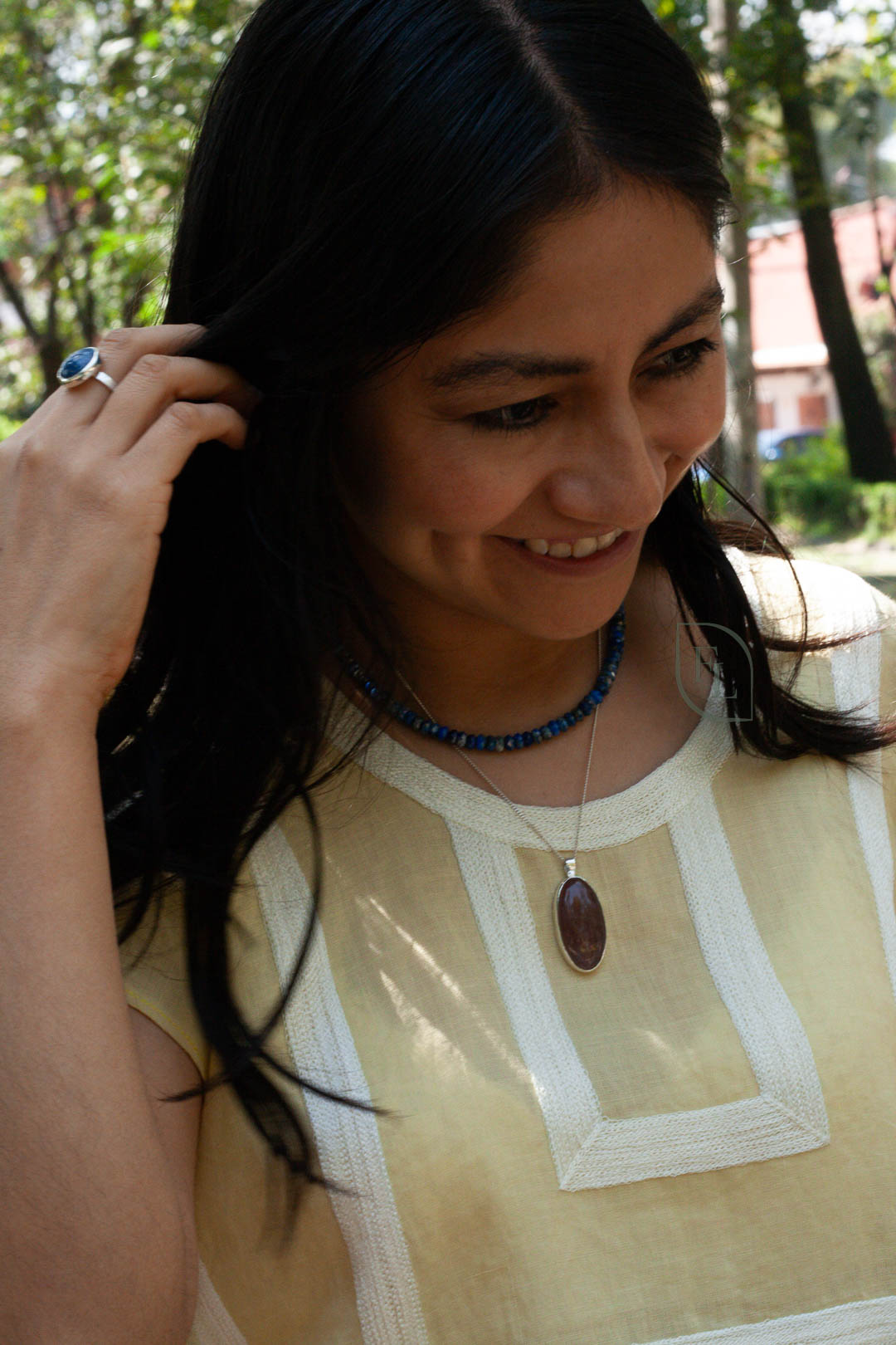Collar de Lapislázuli Facetada