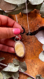 Dije de plata con Calcita Amarilla