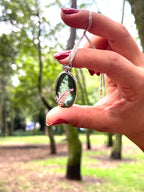 Dije "Helecho" Plata Esterlina y Nefrita (Jade canadiense)